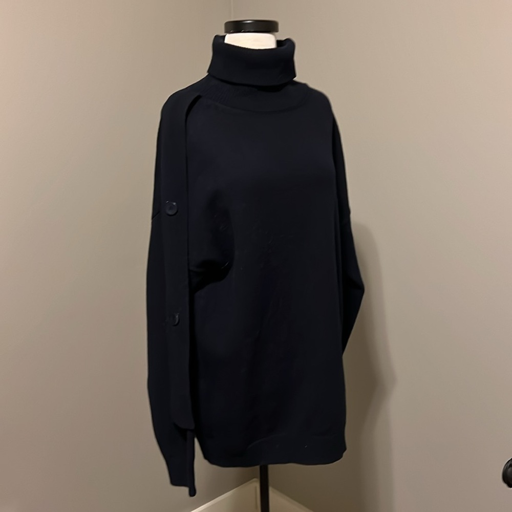 Tibi navy turtleneck sweater size M